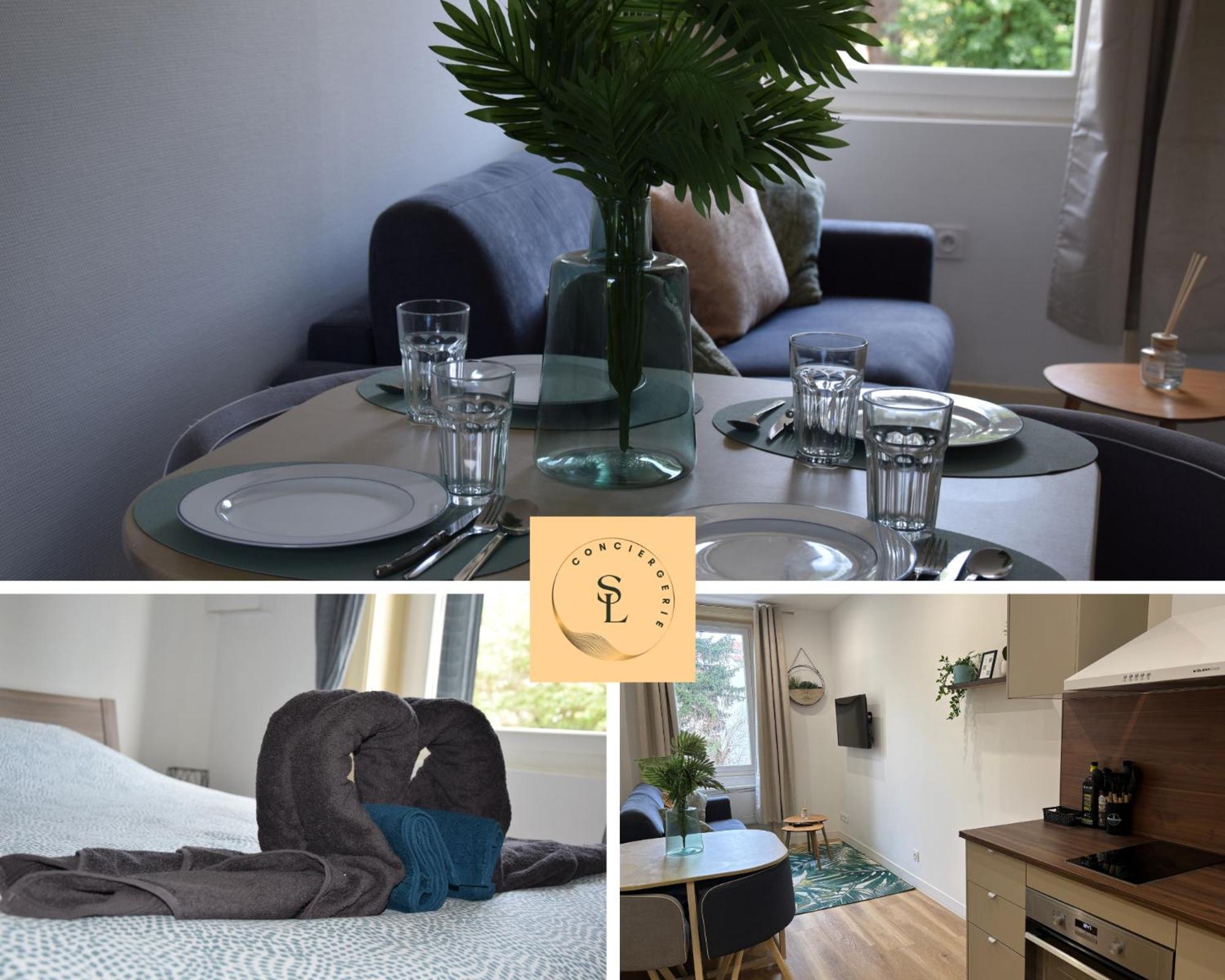 Elegant T2 A Bron, Tramway A 2Min, Box Parking, 4Personnes 아파트 외부 사진